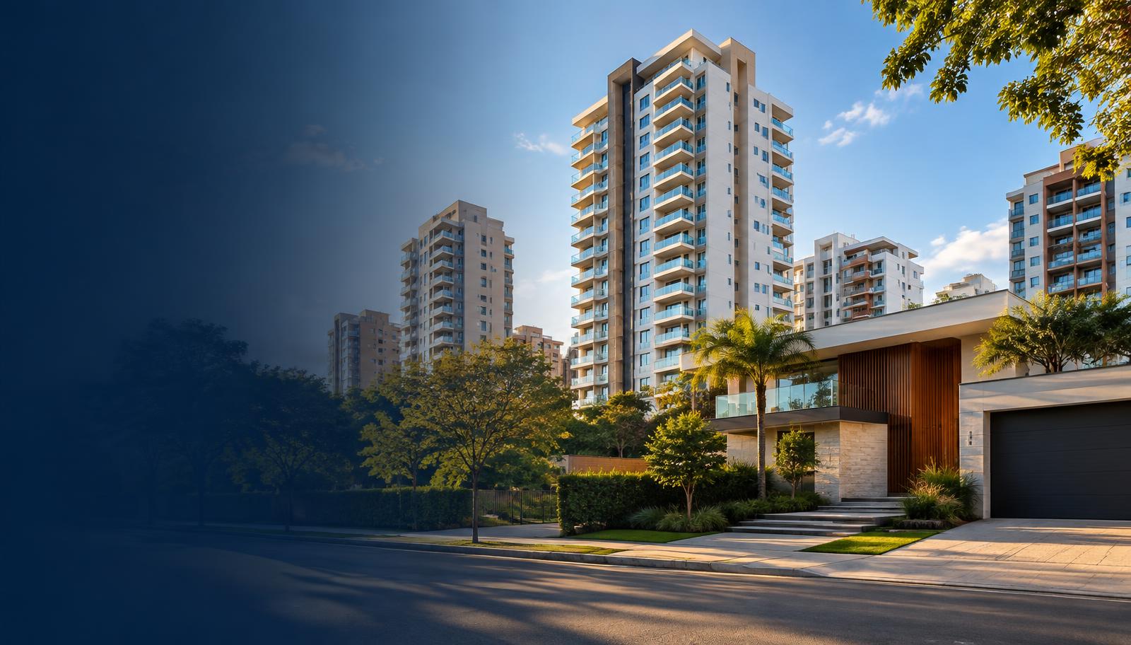 Conjunto de imóveis residenciais urbanos